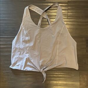 Lululemon Gray Tie-Front Tank Top